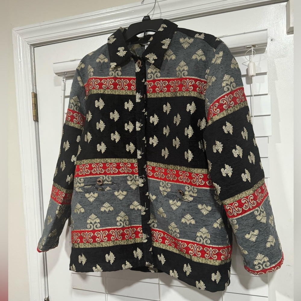 Sag Harbor Multicolor Patterned Jacket - image 7